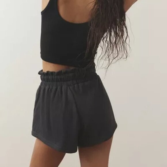 NWT UO Out From Under Neo Black Sweat Shorts - Picture 2 of 6
